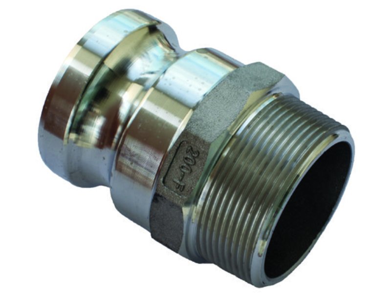 Camlock AL 64mm Type F Male Adaptor x BSPM