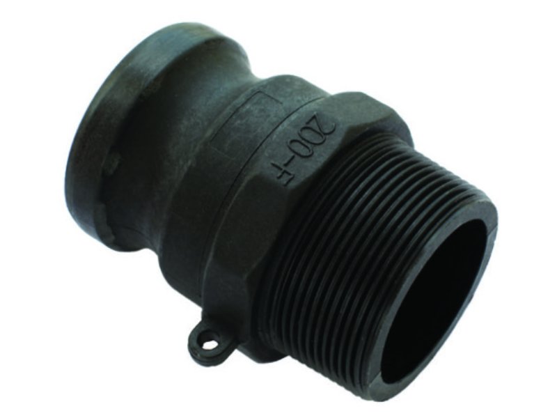 Camlock PP 38mm Type F Male Adaptor x BSPM